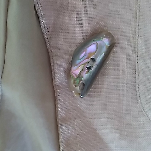 ⚜️ NEUTRAL Khaki LINEN Versatile VEST SZ 12 - Picture 5 of 16